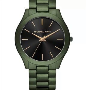 Michael Kors Men's - Slim Runway Olive Stainless Steel Watch 44mm